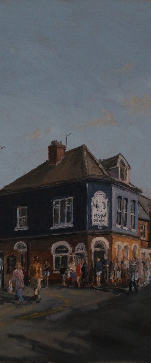 Aldeburgh Fish and Chip shop by Tom Clay