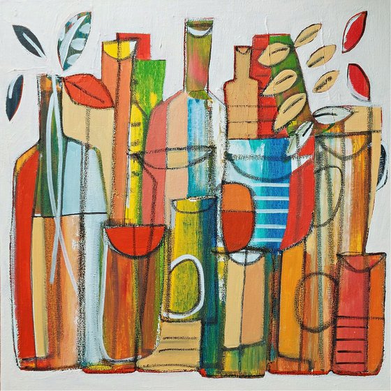Still Life with Bottles IV