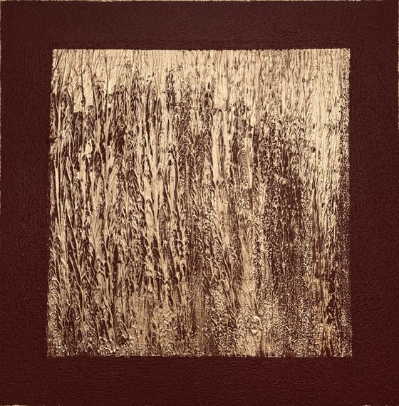 „Gilded Terrain“ 80x80x4 cm