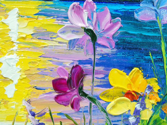 When the flowers shine in the sun