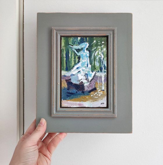 Park Fountain – Framed Landscape