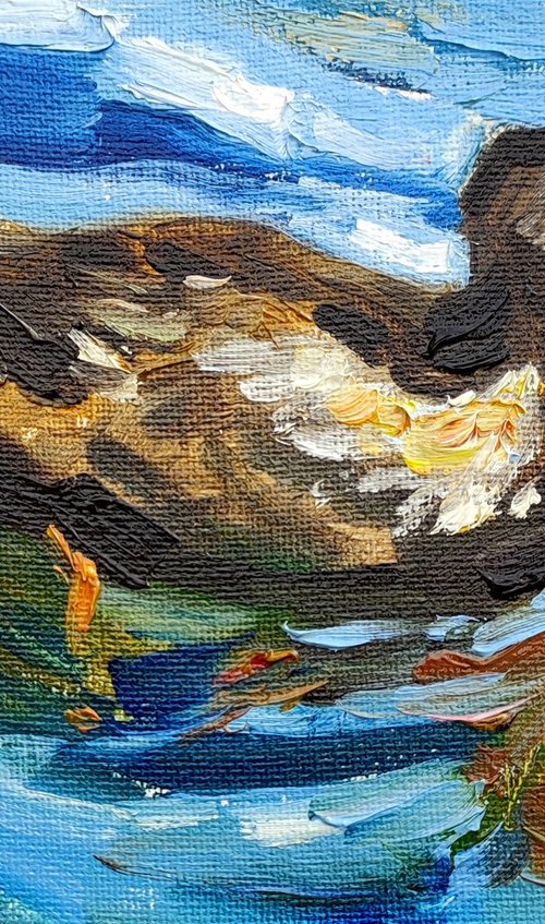 Mallard Duck. Oil Painting by Natalia Miasnikova