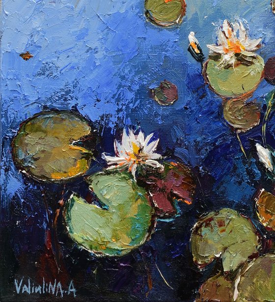 White water lilies 60 x 80 cm
