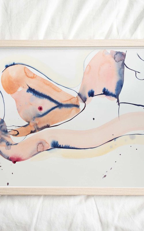 'At Once', nude study by Eve Devore