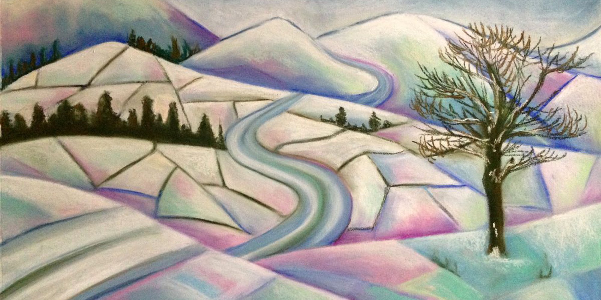Art of the Day: "Snowy Hills, 2014" by Tiffany Budd