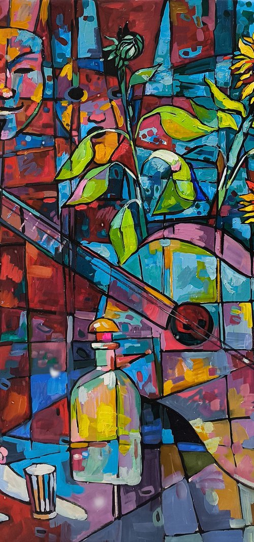 Masks, Music and Sunflowers by Meliq Khazaryan