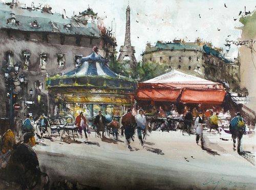 Paris Carousel by Maximilian Damico