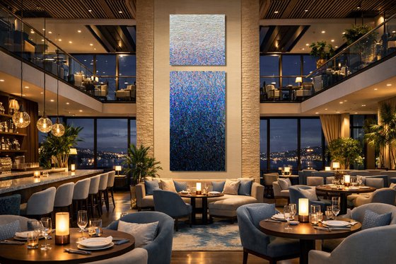 In search of silence- 3 (blue)