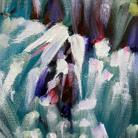 Forest Waterfall — Original Oil Painting