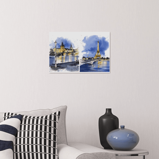 Paris and Prague(Diptych)