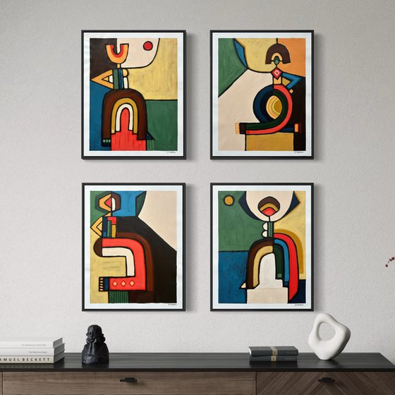 Dancing to the Rhythm (Set of 4)