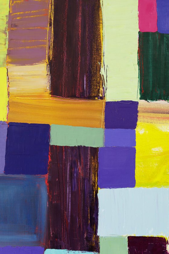 Squares / Yellow Purple