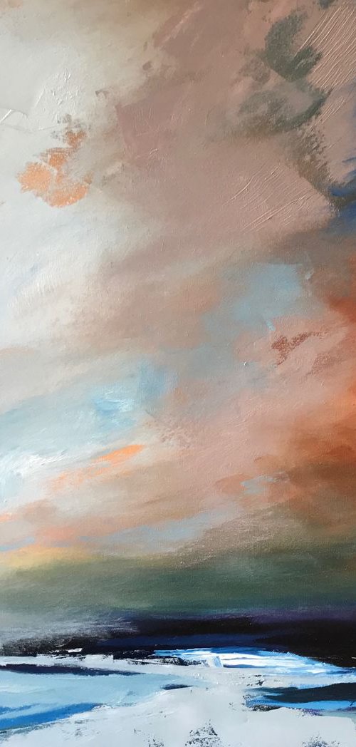 Big Sky over Cornish Sea by Belinda Reynell