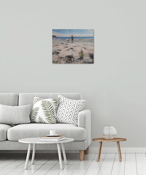 Returning to the summer beach