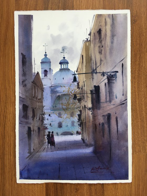 Author's painting “City landscape. Venice"