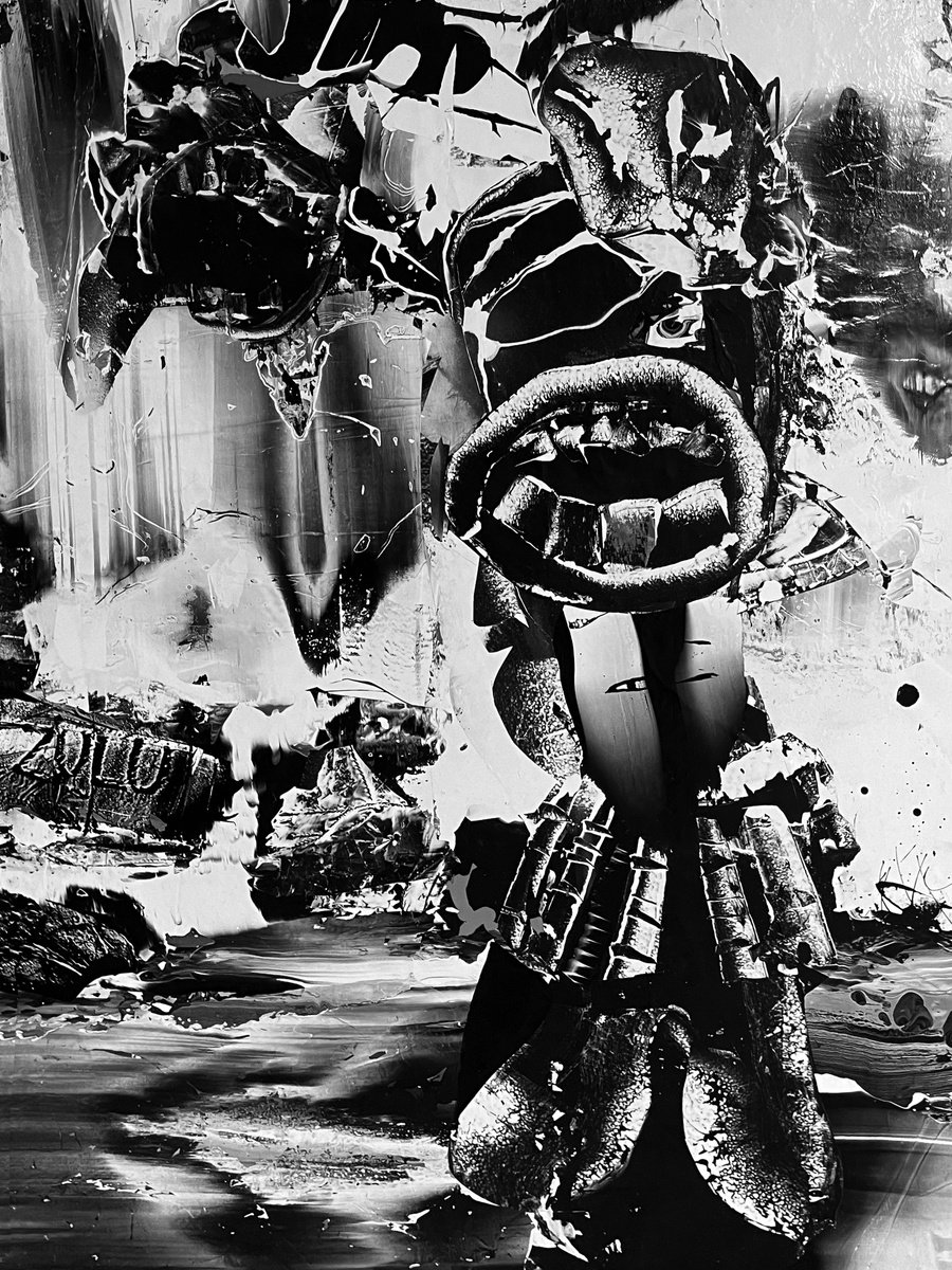 Expressive Portrait Acrylic Painting By Steve Pennisi, 30 X 40", Zulu, Original Artwork