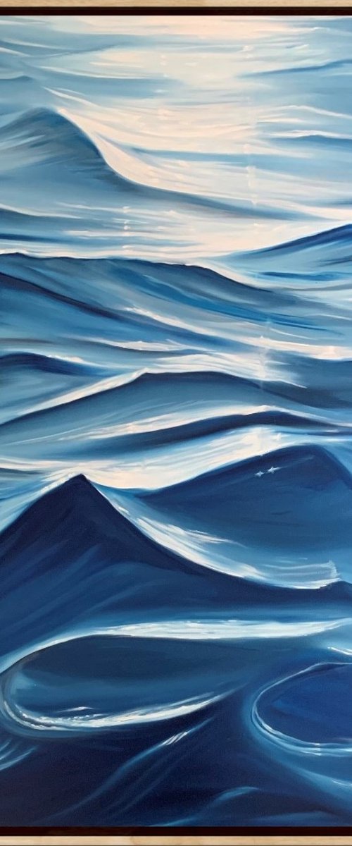 That Sense of Freedom - ocean abstract by Alanah Jarvis