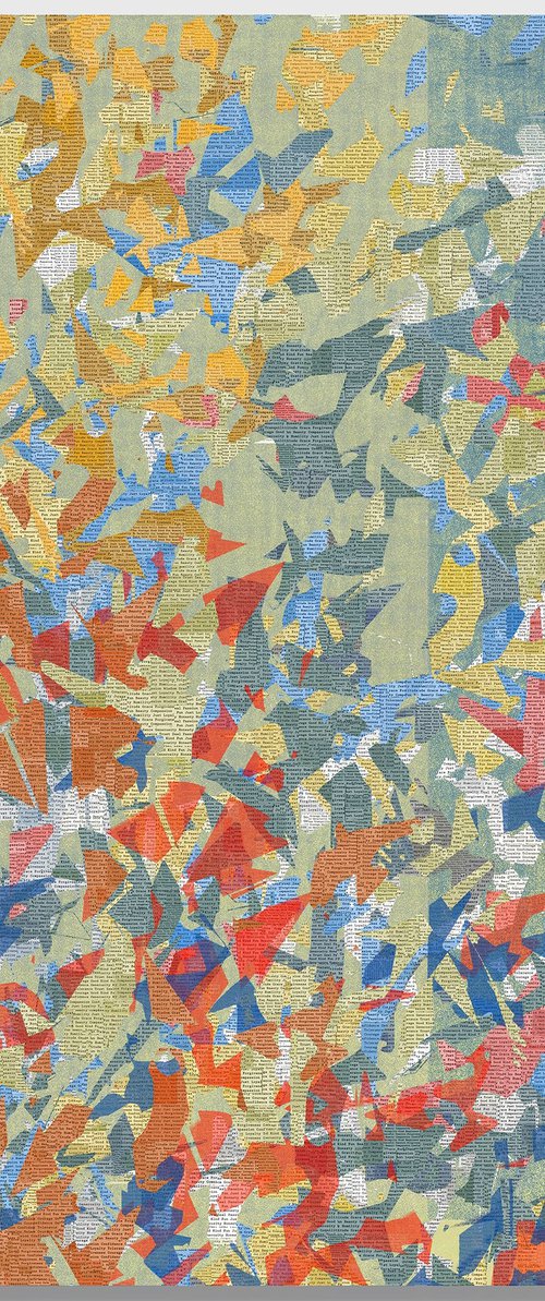 Coloured News 127 x 127cm by George Hall