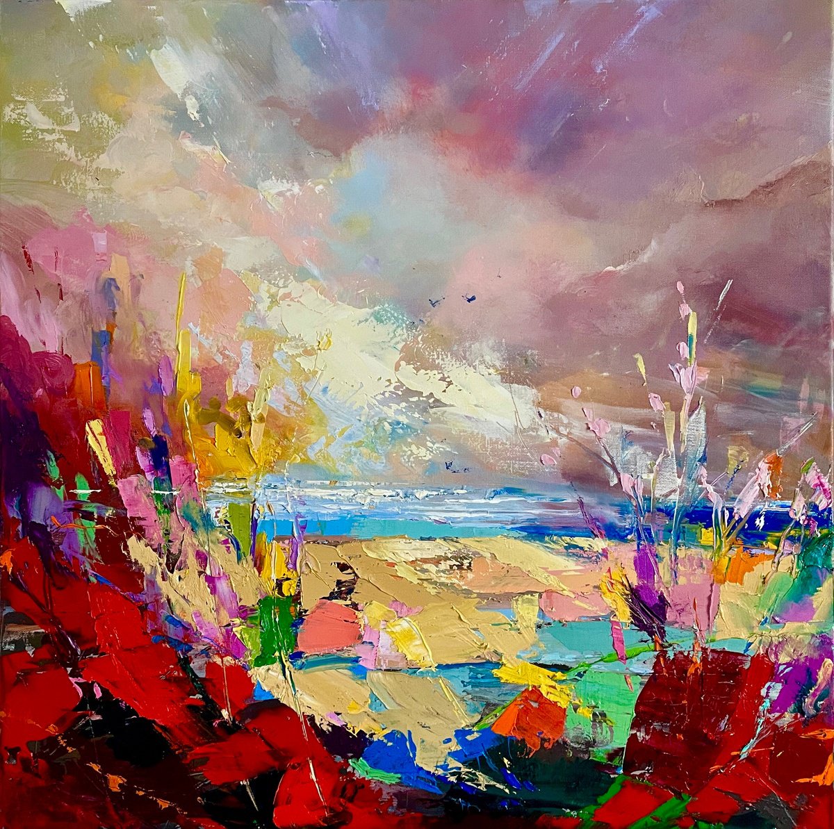 Dreamlike Horizon By Ewa Czarniecka, 24 X 24, Artwork For Sale On Artfinder