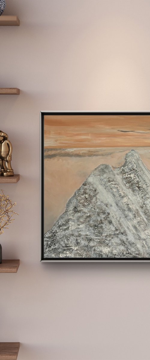 „Where silence dwells“ 74x74x4 cm by Exclusive Arts