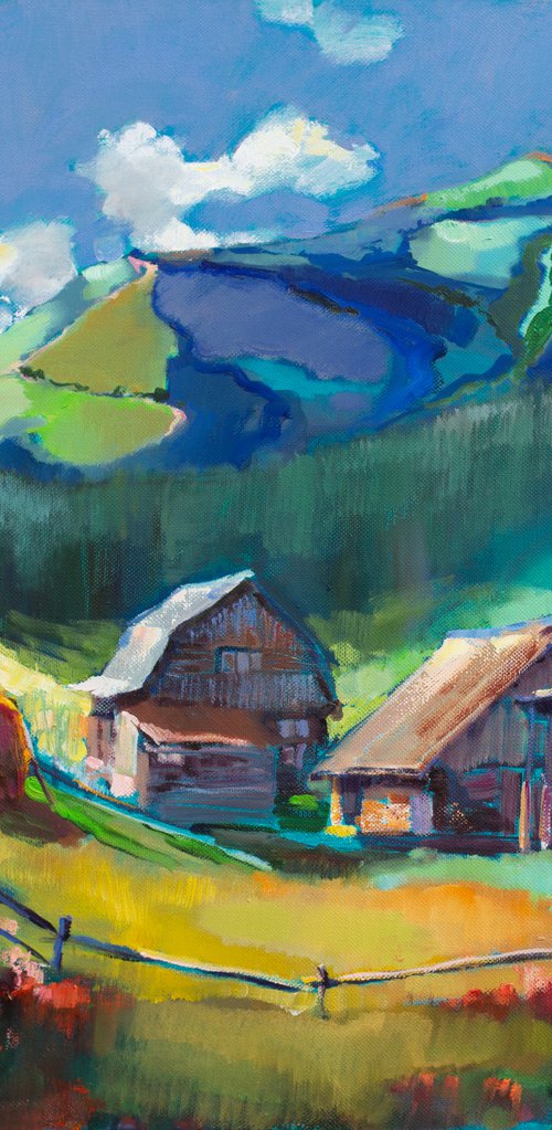 Summer in the mountains by Olha Laptieva