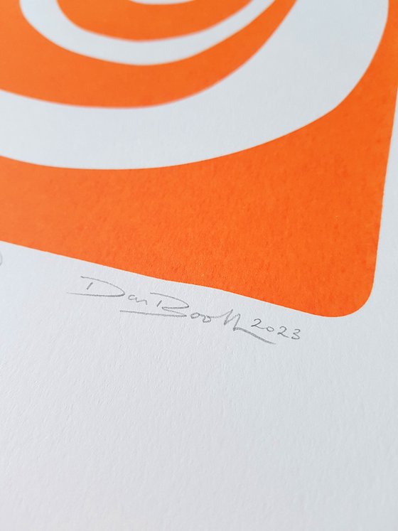 Duck Print II (Mandarin Orange)