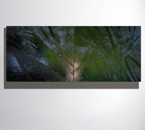 "Clearing" diptych by Marya Matienko