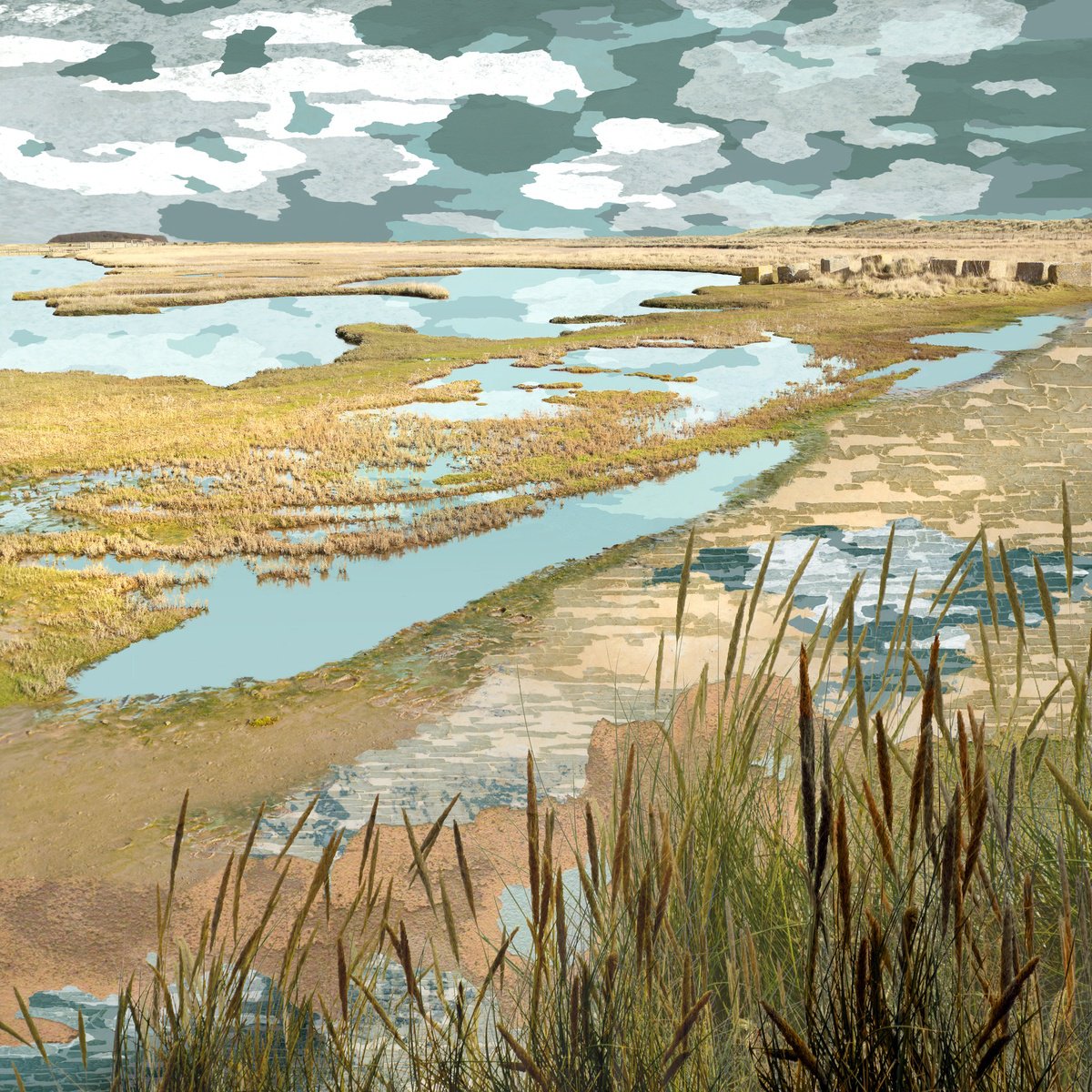 Landscape Photograph By Claire Gill, 20 X 20, Breathe, Original Artwork