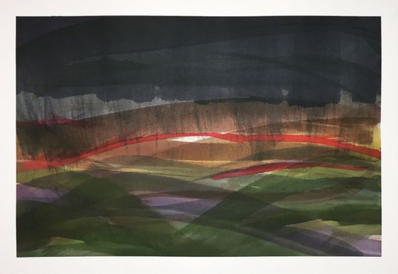 'Upland storm 1'  large painting