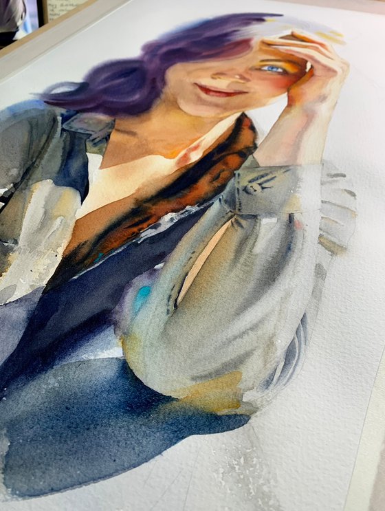 Watercolor portrait