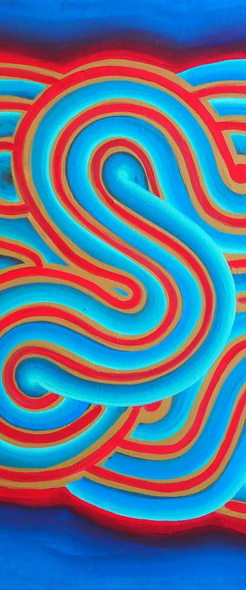 Abstract Rhizome, around the square by Jessica Moritz