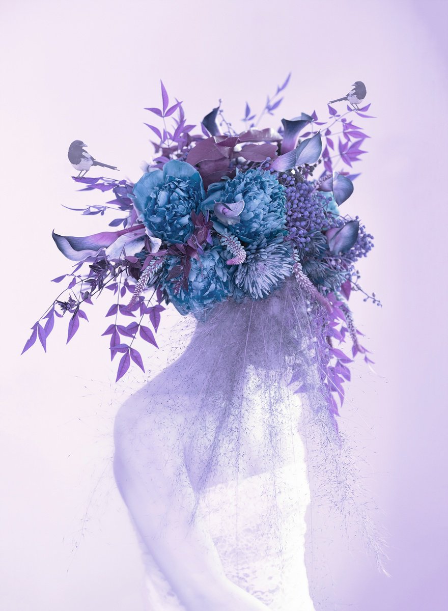 Surrealistic Portrait Photograph By Ziesook You, 20 X 26", Coexistence, Original Artwork