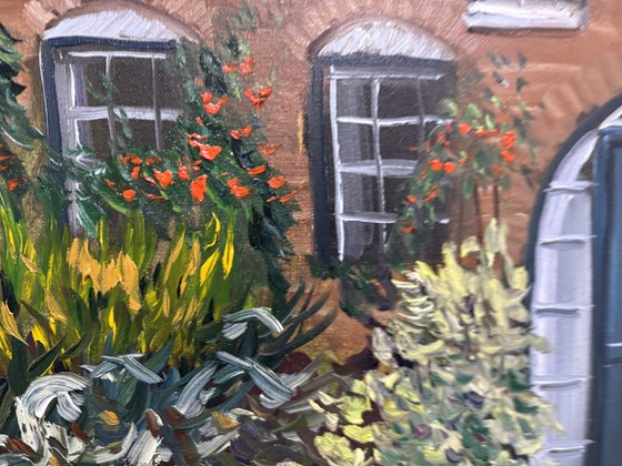 Dutch house with thatched roof