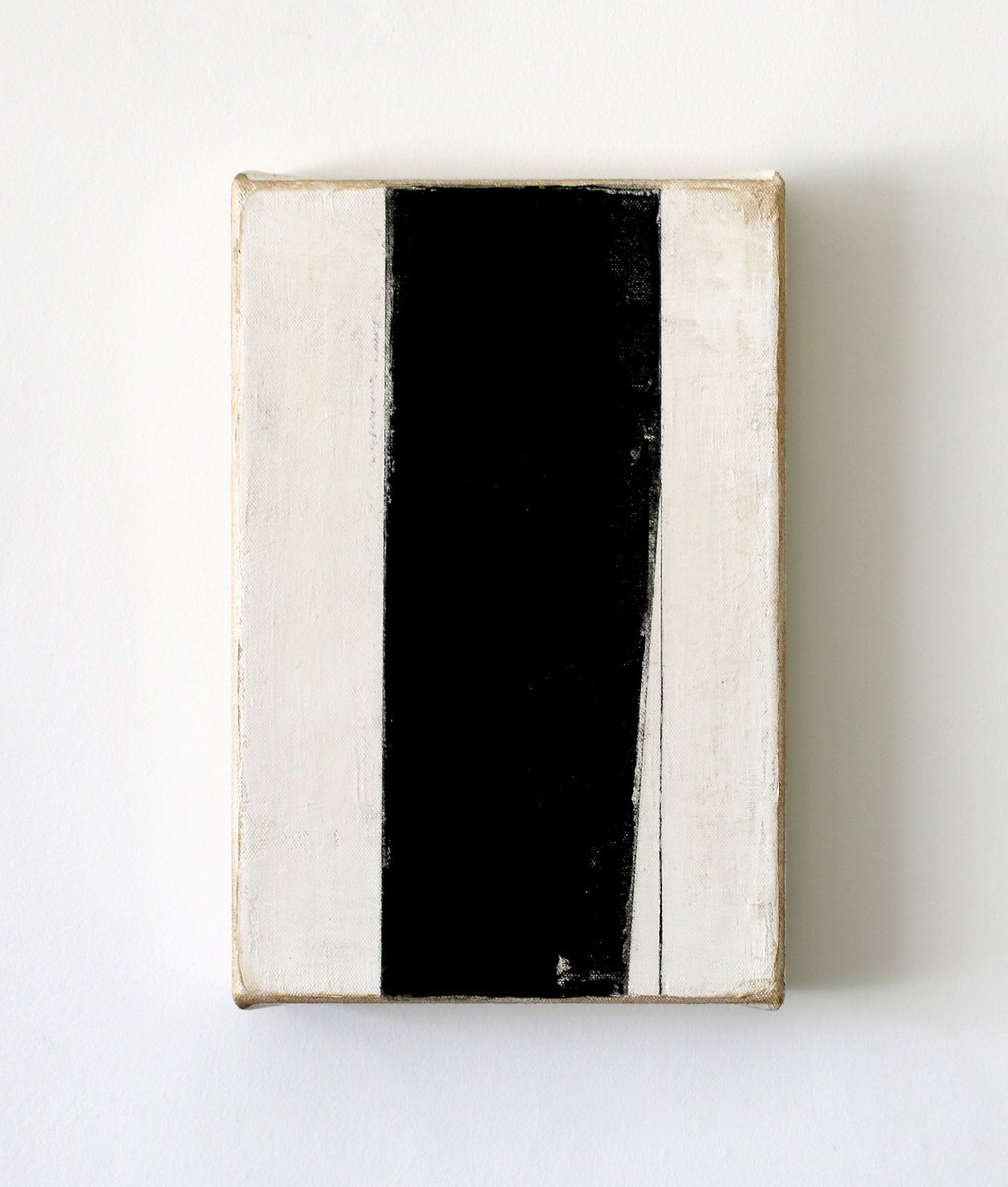 Organic Abstract Acrylic Painting By Stephen Whatcott, 8 X 12", French Window, Original Artwork