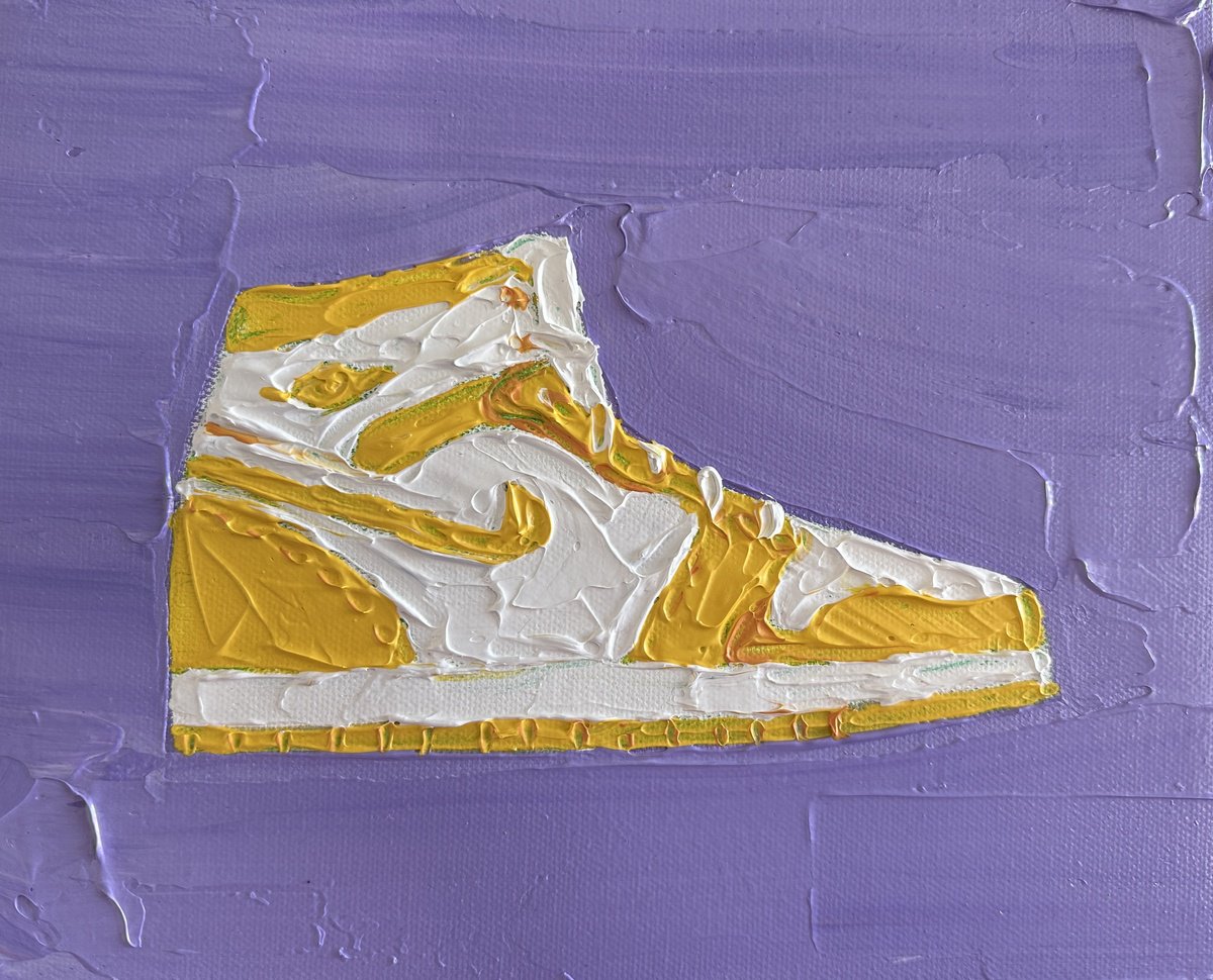  Air Jordan: Yellow By Guzaliya Xavier, 10 X 8, Artwork For Sale On Artfinder