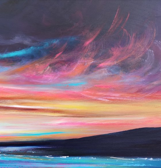 Twilight Blush - seascape, emotional, panoramic