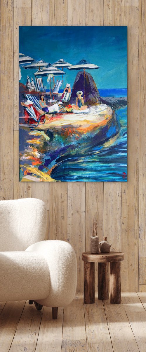 Sunlit Retreat by the Sea by Olga Pascari