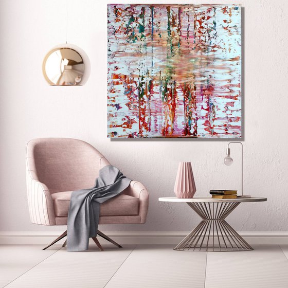 Way Back Into Love  - XL LARGE,  ABSTRACT ART – EXPRESSIONS OF ENERGY AND LIGHT. READY TO HANG!