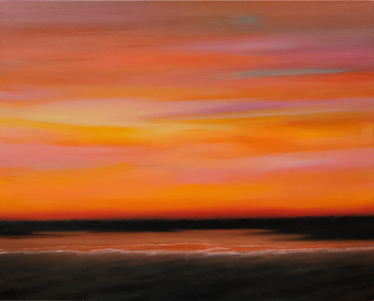 Impressionistic Landscape Oil Painting By Faith Patterson, 30 X 24, Serenity