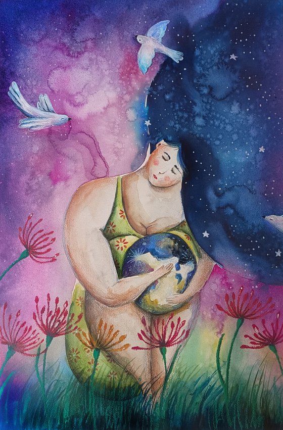 She Holds the World