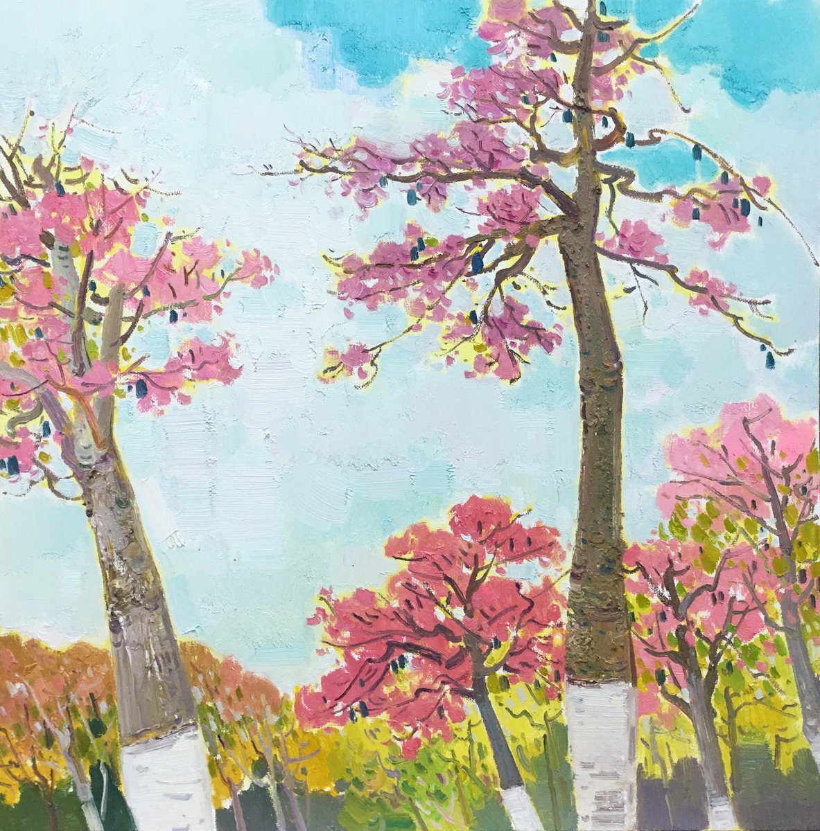 Spring 257 By Jianzhe Chon, 31 X 31, Artwork For Sale On Artfinder