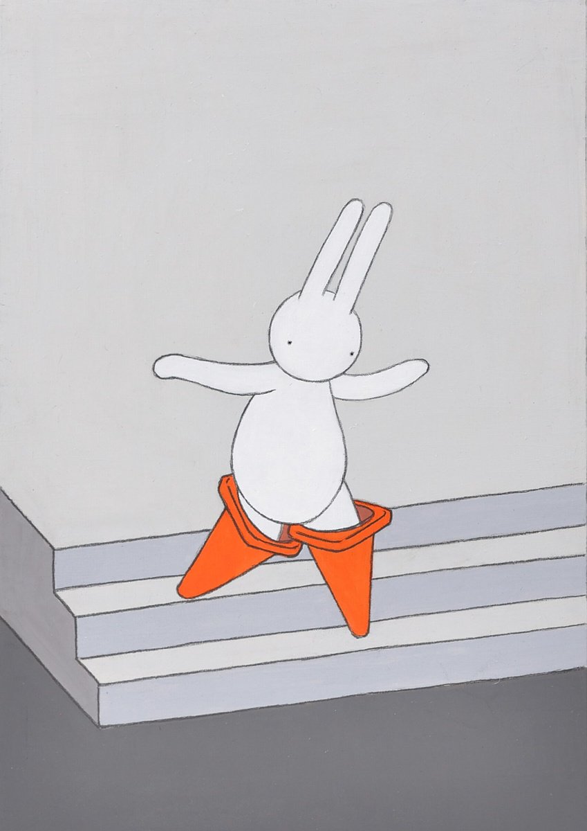 Animal Acrylic Painting By Mr Clement, 6 X 9", My Balance Game, Original Artwork