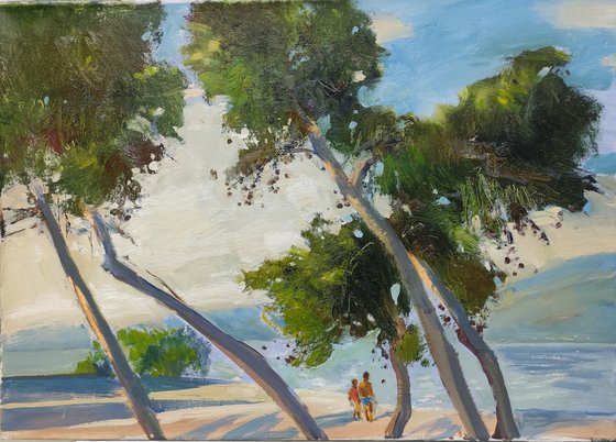 Trees on the beach