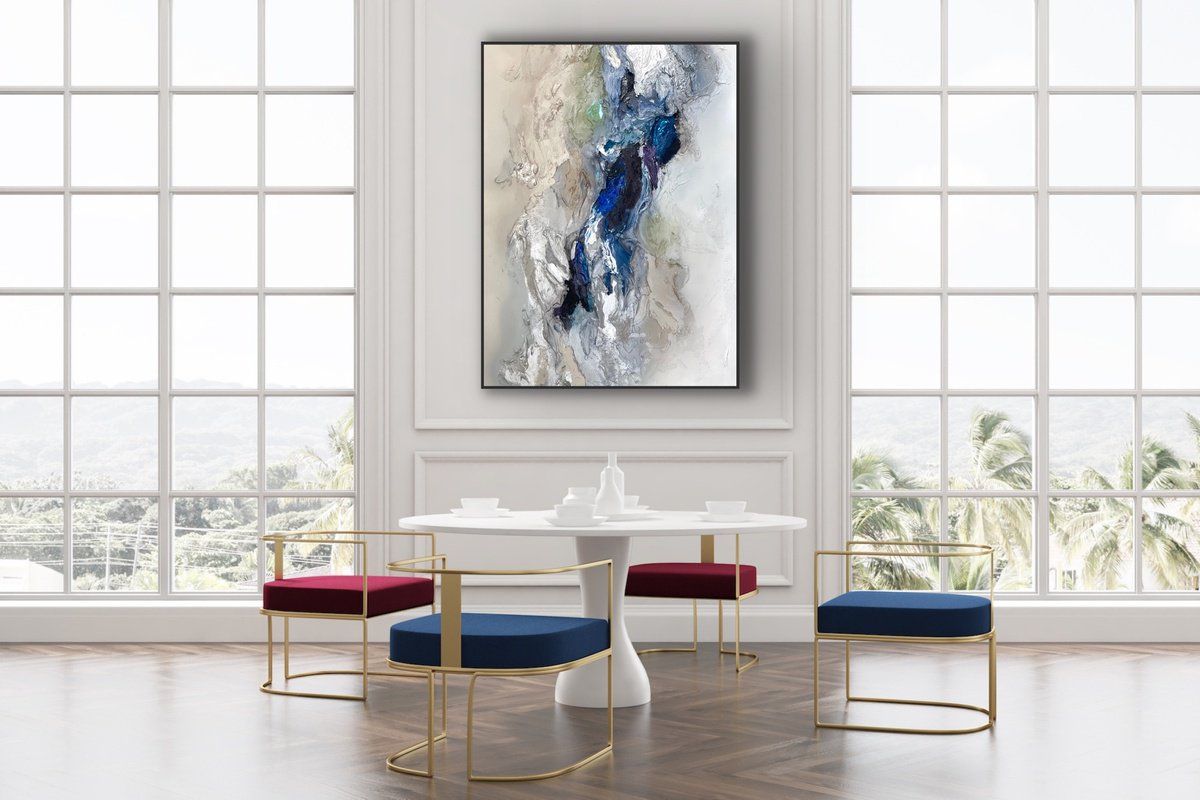 Starry Blue Night By Daniela Pasqualini, 38 X 50, Artwork For Sale On Artfinder