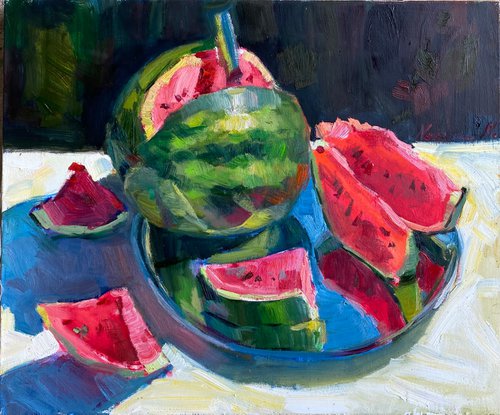 Let’s eat watermelon by Nataliia Nosyk
