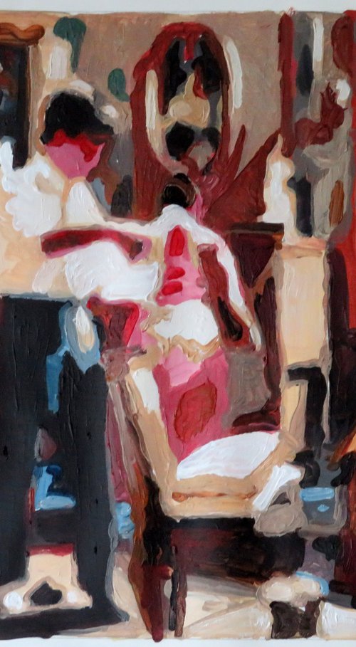 A domestic scene by Stephen Abela