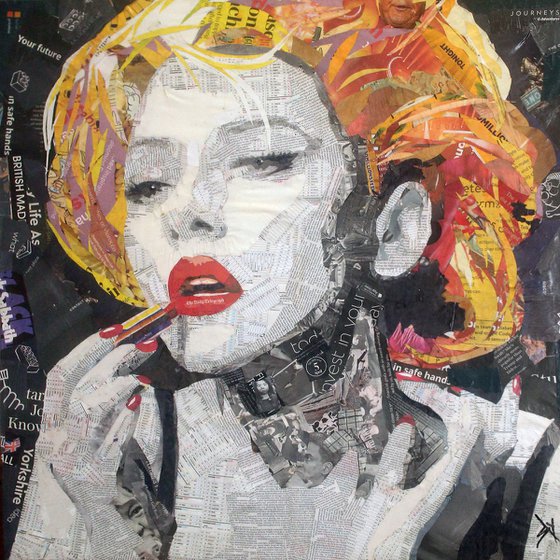 LIPPY! (Newspaper Art).