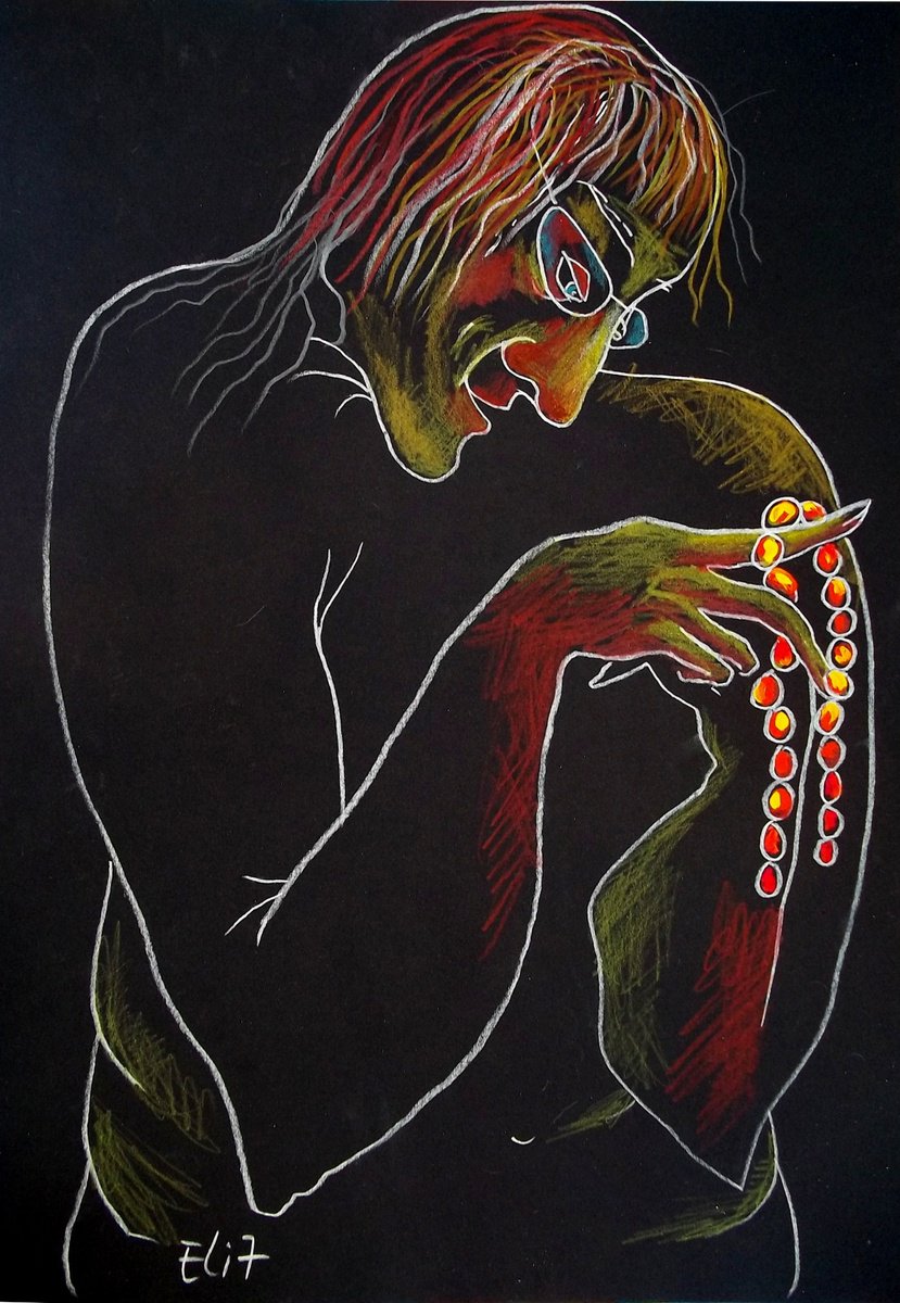 Expressive Drawing , The End Of Autumn By Elisheva Nesis, 9 X 13, Artwork For Sale On Artfinder