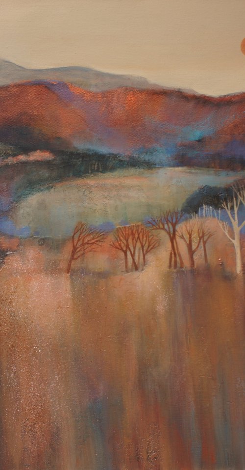 Autumn Treescape by Sandra Michele Knight