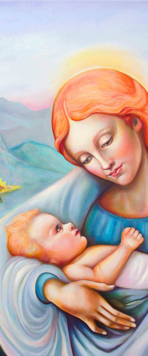 Maria and child by Nino Ponditerra